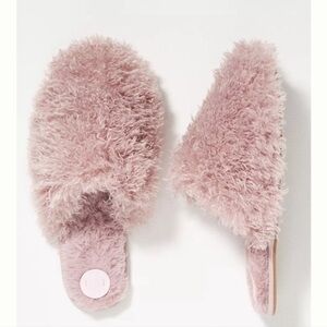 New Anthropologie Teddy  “ Slide Slippers Large